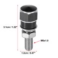 thumbnail image 3 of Unique Bargains 4pcs Black Universal Motorcycle License Plate Frame Bolts Fasteners CNC Aluminum Alloy, 3 of 6