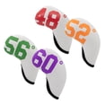 thumbnail image 3 of facefd 4 Pieces Golf Iron Headcover Neoprene Non Slip Club Head Covers White, 3 of 8