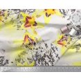 thumbnail image 2 of Soimoi Velvet Fabric Texture & Lily Flower Printed Craft Fabric by the Yard 58 Inch Wide, 2 of 3