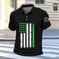 thumbnail image 4 of DGMIOCS Mens Polo Cotton Plus Size Beach Black XXXXXL, 4 of 5