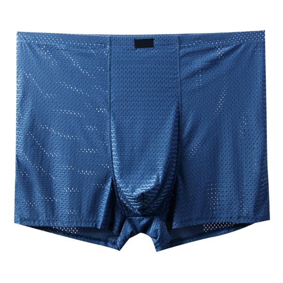 FhsagQ Underwear Mens Underwear Cotton Knit Boxers Super Fit Men Underwear Underpants Breathable Underwear Briefs Men'S Cotton Underwear for Men Boxers Briefs Comfortsoft Navy XXXXL