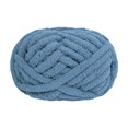 thumbnail image 1 of Tnarru Chunky Wool Yarn Jumbo Yarn Washable Hand Knitting DIY Weight Yarn Bulky Yarn for Tapestry Bed Fence Throw Rug Making Gray Blue, 1 of 8