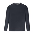 thumbnail image 3 of WEAIXIMIUNG Noël Homme Automne Hiver Décontracté Brossé Col Rond Manches Longues Chemise de Base Haut Blouse, 3 of 3