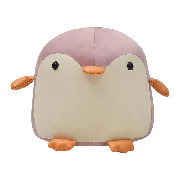 DOLITY Cute Animal Footstools Kids Adults Pouffe Footstool with Soft Padded Cushion for Pink