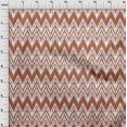 thumbnail image 3 of oneOone Silk Tabby Fabric Chevron Ikat Print Fabric BTY 42 Inch Wide, 3 of 4