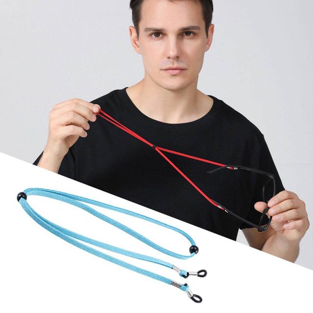 VONKY Eyeglass Strap Non-Slip Stretchy Universal Rope Eyewear Retainer Sports Blue