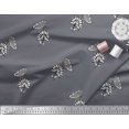 thumbnail image 3 of Soimoi Grey Poly Georgette Fabric Floral & Insect Print Fabric by Yard 42 Inch Wide, 3 of 3