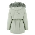 thumbnail image 3 of MASRIN Running Jacket  Womens Basic Hoodie Jackets Solid Color Zip Up Hooded Coats with Pockets Plus Size Loose Outwear Sweatshirts Sweater Stone, 3 of 5