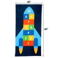thumbnail image 2 of Mainstays Kids Beach Towel, Rocket Hopper, 1 Piece, 60" x 30", 2 of 5