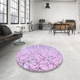 thumbnail image 4 of Ahgly Company Tapis de Zone Carré Lavable en Machine Transitionnel Violet, 8 Pieds Carré, 4 of 7