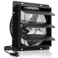 thumbnail image 1 of VEVOR 10 inch Shutter Exhaust Fan, Wall Mounted Attic Vent Fan with Smart Programming Variable Speed Temperature Control, 1000 CFM,EC Motor,Timer,Greenhouse Ventilation Cooling,Black, 1 of 9
