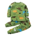 thumbnail image 1 of Pisexur Tenue d'Automne pour Bébé Fille Garçon, Ensemble 2 Pcs, Ensembles de Pyjamas pour Tout-Petit Bébé, Chandails à Col Rond à Manches Longues et Pantalons, Mode Décontractée, Ensemble de Vêtements de Nuit en Coton pour Garçons, 3 Mois à 6 Ans, 1 of 3