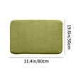 thumbnail image 3 of TopLLC Bathroom Rugs, Rugs for Living Room, Area Rug Thickened Fleece Floor Mats Quilted Kitchen Bathroom Foot Mats Solid Color Entrance Door Mats Foam Foot Mats 19.68x31.49in Blanket Blanket, 3 of 6