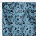 thumbnail image 4 of Soimoi Crepe Silk Fabric Mix Fruits Print Fabric by Yard 42 Inch Wide, 4 of 6