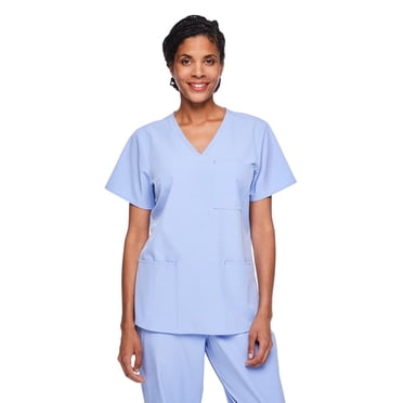 Haut d’uniforme médical à encolure en V George pour femmes - Exclusivement en ligne