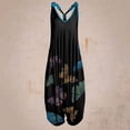 thumbnail image 1 of drppepioner Femmes Grande Taille Liquidation Femmes Décontracté Boho Imprimé Combishort Long Combinaison Sans Bretelles Sans Manches Combinaison, 1 of 4