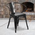 thumbnail image 4 of Black Metal Indoor-Outdoor Chair with Arms, 4 of 8