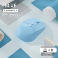 thumbnail image 2 of Rechargeable Wireless Mouse, Dual Mode 2.4G and Bluetooth 5.2 Silent Mouse, Ergonomic Rechargeable Mouse with 3 Adjustable DPI Levels, Portable Wireless Mouse for Laptop, Desktop, and Tablet, 2 of 3
