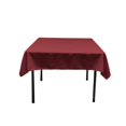 thumbnail image 1 of LA Linen TCpop58x58-CranberryP28 Polyester Poplin Square Tablecloth, Cranberry - 58 x 58 in., 1 of 4