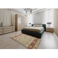 thumbnail image 4 of Ahgly Company Indoor Rectangle Abstract Brown Gold Abstract Area Rugs, 8' x 10', 4 of 6