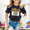 thumbnail image 2 of Size 8 Girls Short Pajamas Kids LA R.I.P Casual Printed Short Sleeved T Shirt, 2 of 4