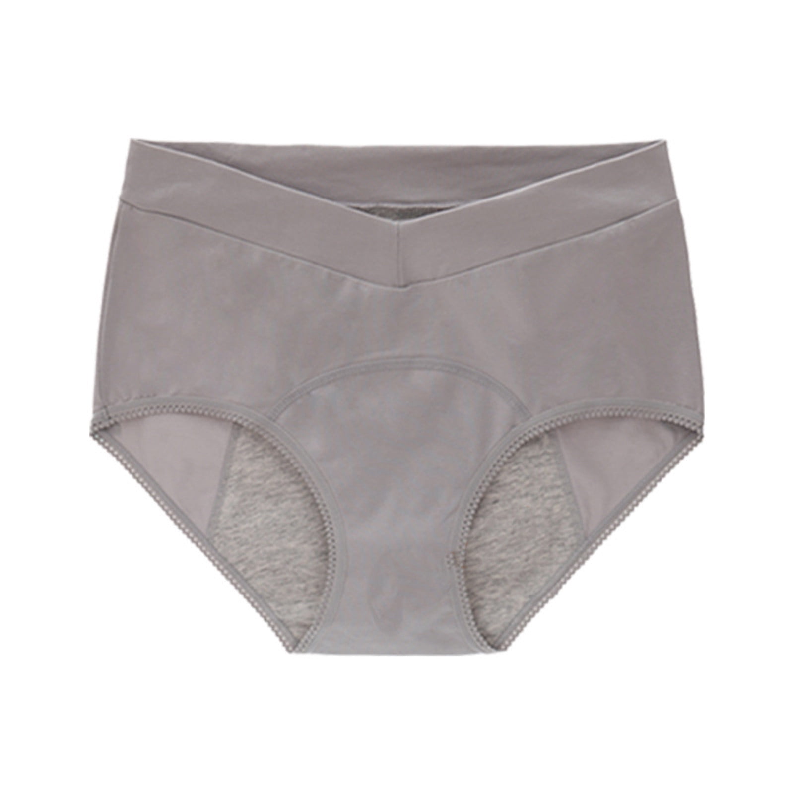 B91xZ Culottes Bikini pour Femmes en Coton Taille Haute, sous-Vêtements, TTTG Gris