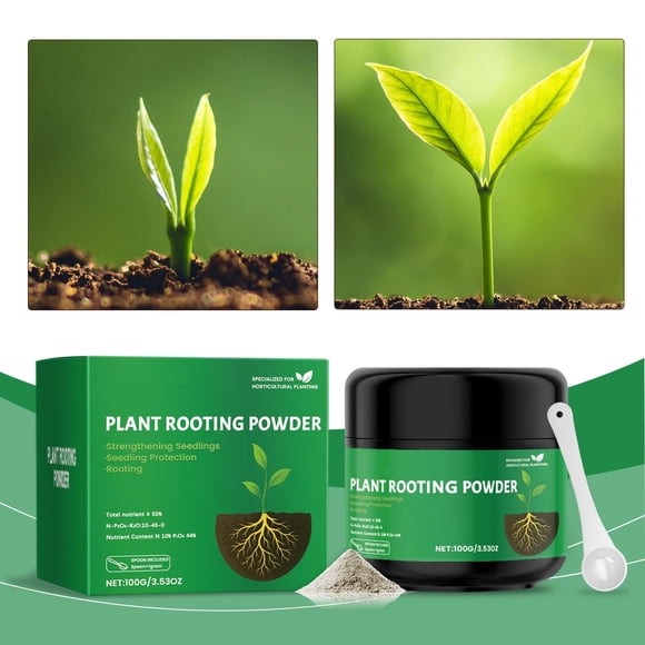 CaiYueKe Plant Rooting Powder for Strong Root Growth, Rooting Hormone for Plants, Root Stimulator for Succulents and Houseplants, Plant Fertilizer for Healthy Roots and Stress Resistance
