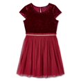 thumbnail image 1 of George Girls' Velour and Mesh Dress, 1 of 2