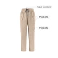 thumbnail image 4 of Clearance! Grrvtrz Cargo Scrub Pants for Men — Classic Straight Leg Fit, 4Pockets, 4-Way Stretch, Anti-Wrinkle Drawstring Scrub Pants, 4 of 8