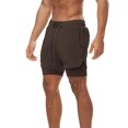 thumbnail image 2 of Nituyy Men’s 2 In 1 Athletic Shorts Lightweight Workout Shorts Training Shorts with Compression Liner, 2 of 6