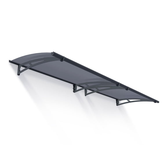 CANOPIA by PALRAM Aquila 3 ft. x 10 ft. Door and Window Fixed Awning - Grey