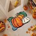 thumbnail image 3 of Jubipavy Halloween Pumpkin Rug Halloween Pumpkin Rugs Pumpkin Shaped Floor Mat Thanksgiving Day Mat Halloween Decorative For Living Bedroom Kitchen Decoration Bath, 3 of 6