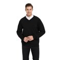 thumbnail image 4 of TOPTIE Chandail à Manches Longues en Coton pour Hommes, Col en V, Basique, Conçu, 4 of 8