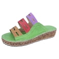 thumbnail image 2 of LSLJS Sandales Compensées à Enfiler Multicolores pour Femmes, Chaussures Pantoufles Décontractées, Pantoufles pour Femmes, 2 of 5