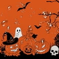 thumbnail image 4 of Oval Halloween Tablecloth 60x102In,Orange Pumpkin Skull Ghost Tablecloths,Polyester Waterproof Wrinkle-Resistant and Durable Table Cloth,Suitable for Halloween,Parties,Holiday,Kitchens, 4 of 6