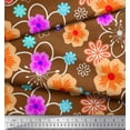 thumbnail image 2 of Soimoi Poly Georgette Fabric Artistic Floral Decor Fabric Printed Yard 42 Inch Wide, 2 of 3