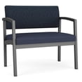 thumbnail image 1 of Lenox Steel Reception Waiting Bariatric Chair / Charcoal Steel / Blue / Blue, 1 of 5