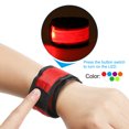 thumbnail image 4 of Unique Bargains LED Wristband, 2 Pack Light Up Bracelets LED Armbands Wrist Band, Red, S, 4 of 6