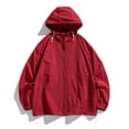 thumbnail image 1 of RXIRUCGD Ensemble de Protection Solaire pour Homme Veste Décontractée à Manches Longues avec Capuchon, Rouge, Taille : 2TG, 1 of 6
