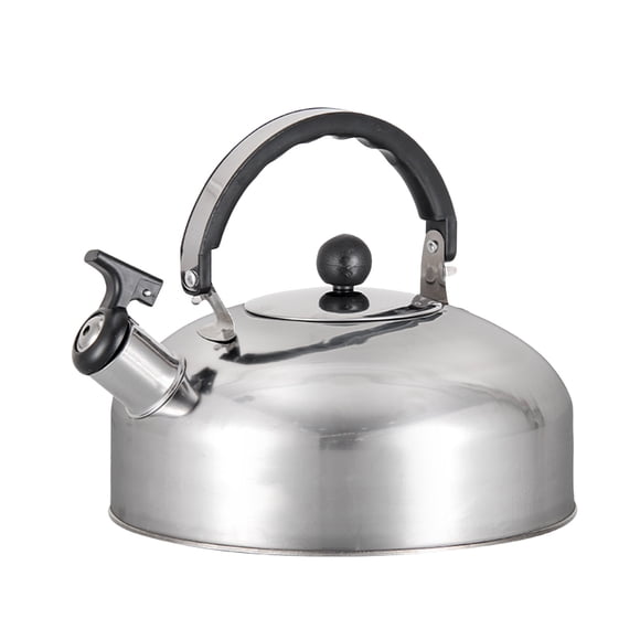 CEHVOM Bouilloire à Thé en Acier Inoxydable pour le Camping, Bouilloire à Thé Vintage 3 L Sifflante pour Cuisinière avec Poignée Ergonomique, Bouilloire à Thé Sifflante Classique pour Cuisinière avec Base Mince à Chauffage Rapide