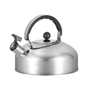 CEHVOM Bouilloire à Thé en Acier Inoxydable pour le Camping, Bouilloire à Thé Vintage 3 L Sifflante pour Cuisinière avec Poignée Ergonomique, Bouilloire à Thé Sifflante Classique pour Cuisinière avec Base Mince à Chauffage Rapide