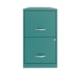 thumbnail image 3 of Space Solutions 18 inch 2 Drawer Metal File Cabinet, Teal, 3 of 4