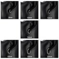 thumbnail image 4 of Stainless Steel Round Earring Simple Fashion Closed Hoop Earring Coil Earring Titanium Steel Hoop Earring, 4 of 4