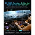 thumbnail image 2 of Refurbished KTC H32S17 32" Curved Gaming Monitor, 2K 1440P, 185Hz Refresh Rate, 1ms Response Time, HDR10, FreeSync Premium, Black, 2 of 3