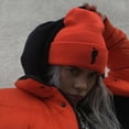 thumbnail image 3 of Pop 5 Couleurs Billie Eilish Femmes Hommes Unisexe Tuque Stickman Bonnet Tricoté Chapeau Bonnet, 3 of 5