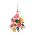 thumbnail image 3 of Bird Bite Toy Colorful  Toy  Chewing Toy Colorful Safe Relieve Anxiety Hanging  Sepak Takraw Toy For Birds Parrots, 3 of 8