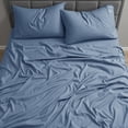 thumbnail image 3 of Nestl King Sheet Set, 1800 Series Microfiber Deep Pocket 4 Piece Bed Sheet Set, 3 of 8