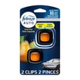 thumbnail image 1 of Febreze AUTO Air Freshener, Odor-Fighting Automotive Vent Clip, Crisp Pear Scent, 2 Count, 1 of 9