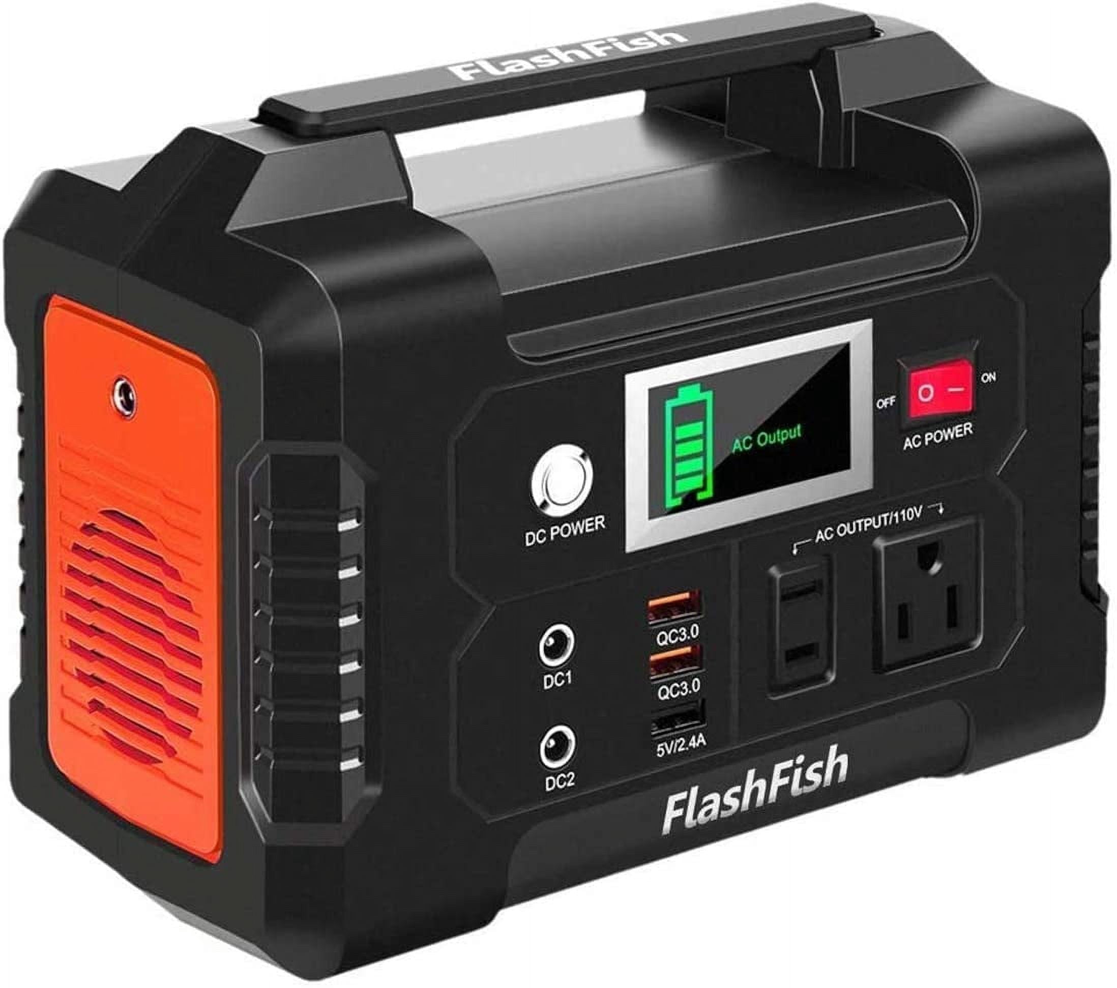 FlashFish ポータブル電源 E520 200Wh Flashfish 200W Portable Power Station, 40800mAh Solar Generator