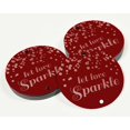 thumbnail image 3 of Inkdotpot Rose Gold Foil Paper Hang Tags Let Love Sparkle Wedding Favor Tags 50 Pieces, 3 of 6